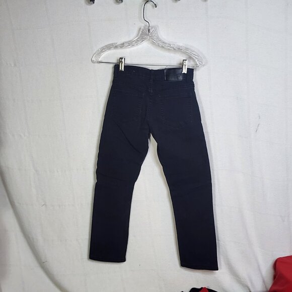 Reset Moto Black Straight Leg Zip Pocket Detail Cotton Span Stretch Jeans Sz 10 - Picture 11 of 16